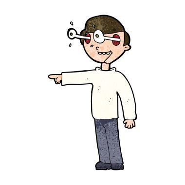 karikatür bakan adam