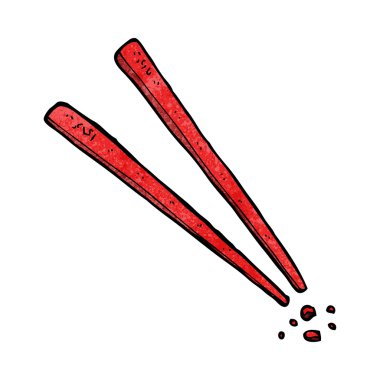 karikatür chopsticks