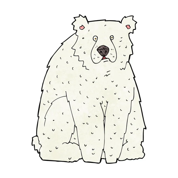 Dibujos animados divertido oso polar — Vector de stock