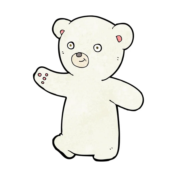 Мультяшний білий ведмідь дитина — стоковий вектор