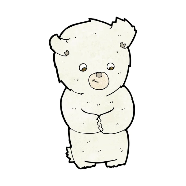 Cute cartoon polar bear — Stockvector