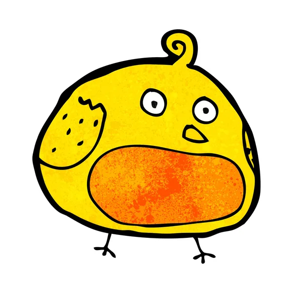 Pássaro gordo desenhos animados —  Vetores de Stock