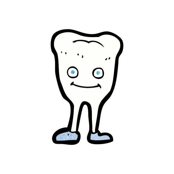 Kreslený happy zub — Stockový vektor