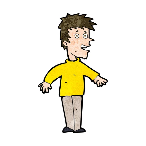 Cartoon gelukkige jongen — Stockvector