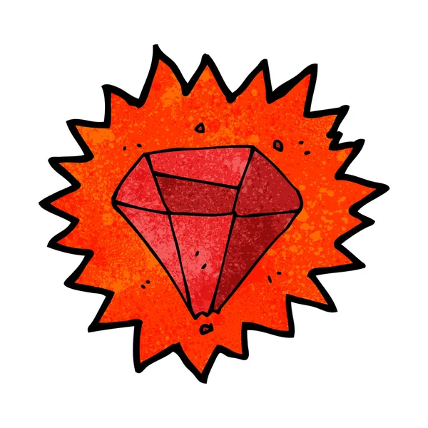 Cartoon ruby — Stockvector