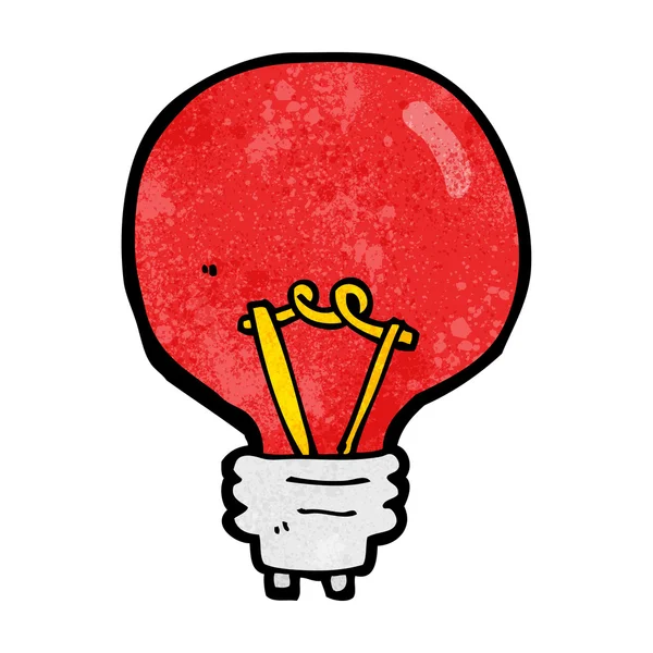 卡通红色灯泡 — 图库矢量图片