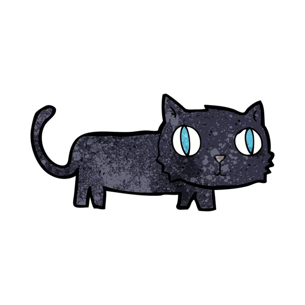 Dibujos animados gato negro — Vector de stock