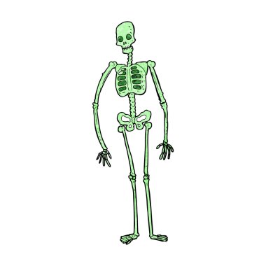 Çizgi Film ürkütücü iskelet