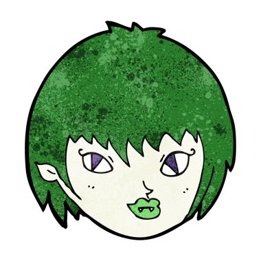 Çizgi filmdeki vampir kız suratı