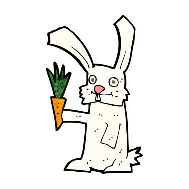 Havuçlu çizgi film tavşanı