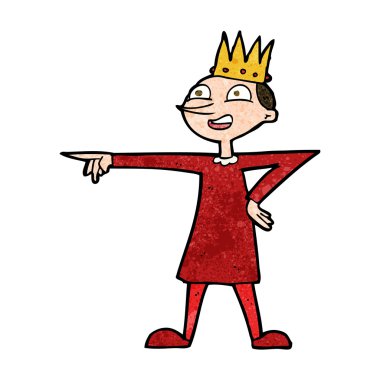 karikatür işaret eden Prens