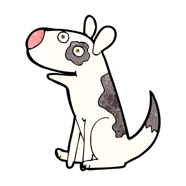Çizgi film mutlu köpek.