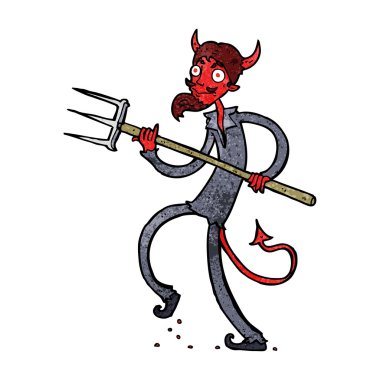 Yabalı çizgi film şeytanı.