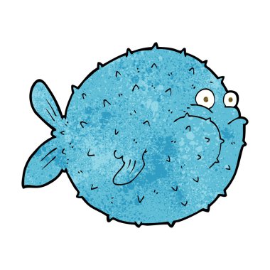 karikatür kirpi balığı