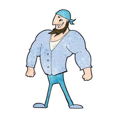 Çizgi film adamı denizci.