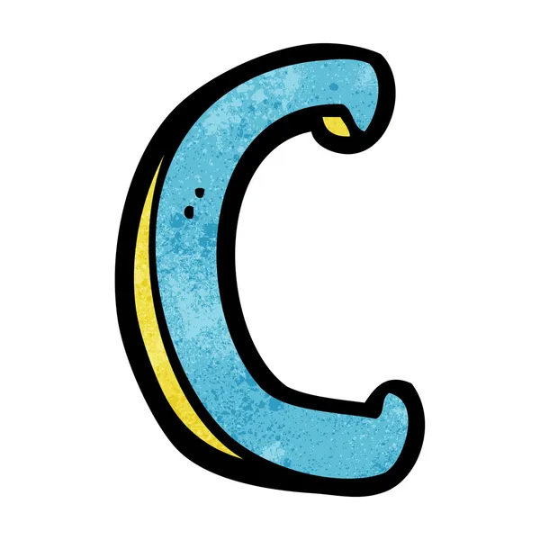 Cartoon letter C — Stock Vector