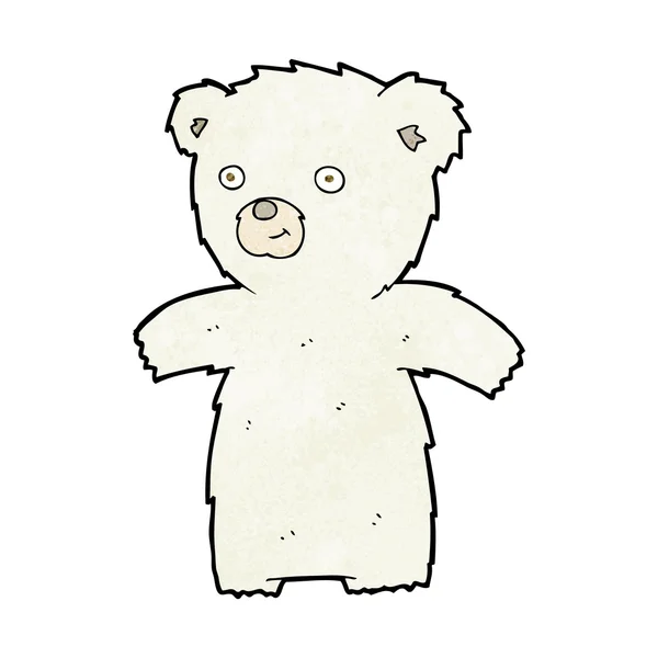 Söta tecknade isbjörn — Stock vektor