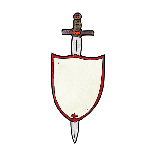 Cartoon heraldische schild — Stockvector