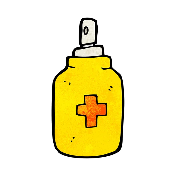 Spray antiséptico de dibujos animados — Vector de stock