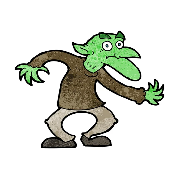 Kreslený goblin — Stockový vektor