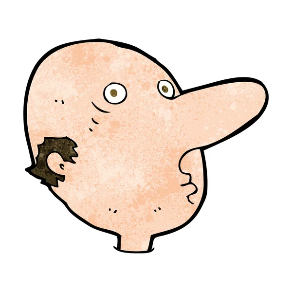 Dessin animé chauve homme — Image vectorielle