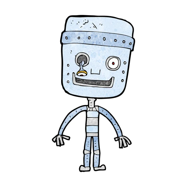 Cartoon funny robot — Stock Vector