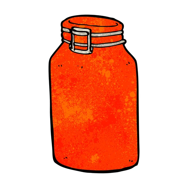 Cartoon glazen pot — Stockvector