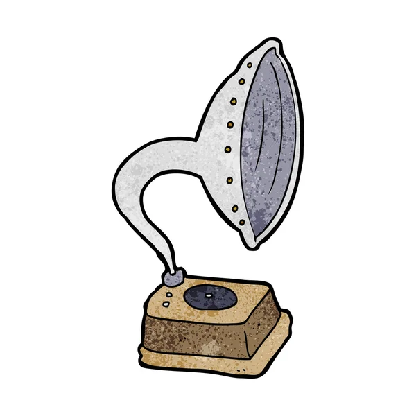 Karikatür fonograf — Stok Vektör