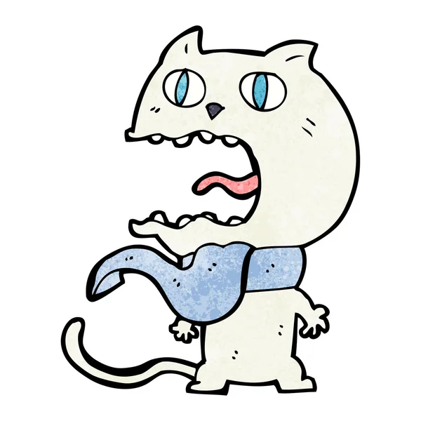 Dessin animé chat effrayé — Image vectorielle