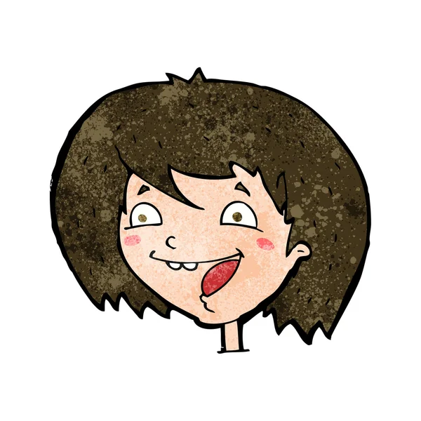 Dibujos animados Chica feliz — Archivo Imágenes Vectoriales