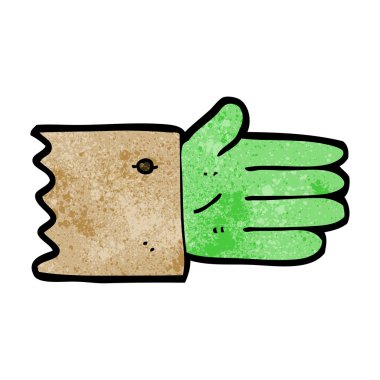 çizgi film zombi el simgesi