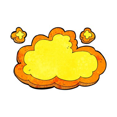 Dekoratif çizgi film bulut