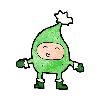 çizgi film komik noel karakteri