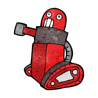 karikatür tank robot