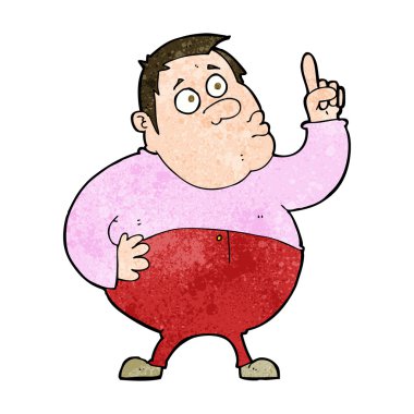 Çizgi filmci soru soruyor.