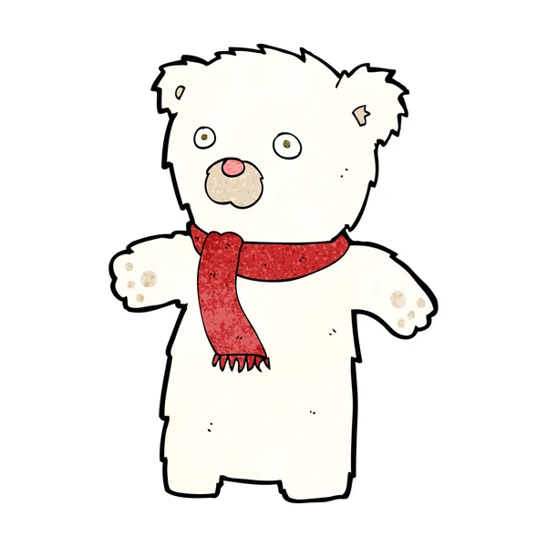 Desenhos animados bonito urso polar — Vetor de Stock