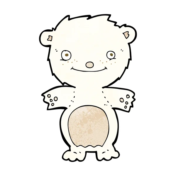卡通快乐小北极熊 — 图库矢量图片