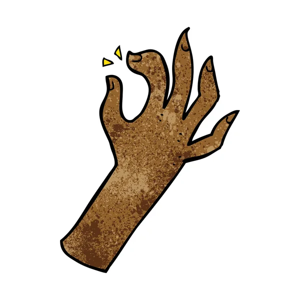 Symbol ruky kreslená — Stockový vektor