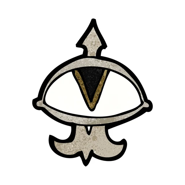 Dibujos animados símbolo del ojo místico — Vector de stock