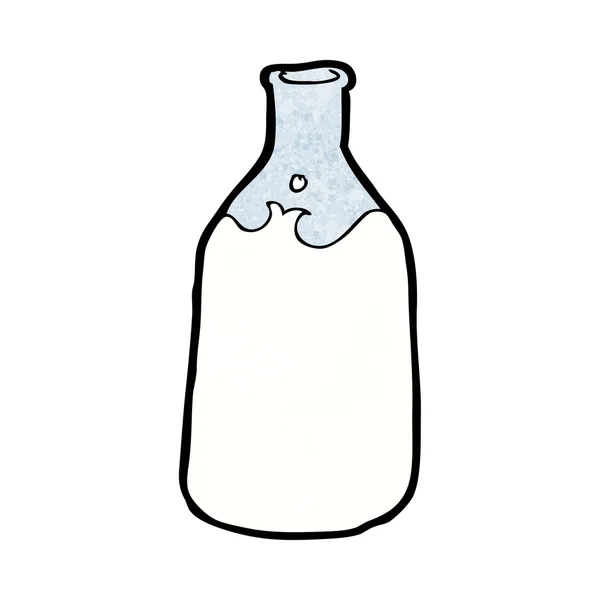 Karikaturenflasche Milch — Stockvektor