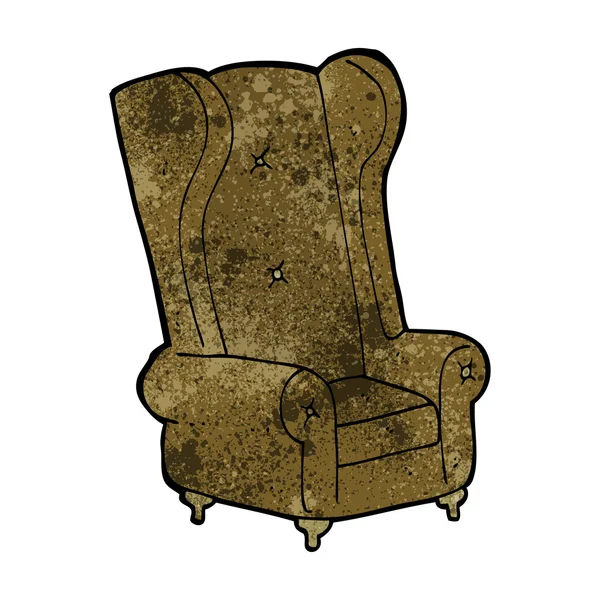 Старий мультфільм крісло — Stok Vektör