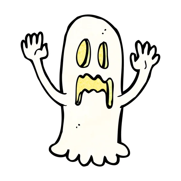 Fantasma asustadizo de dibujos animados — Vector de stock