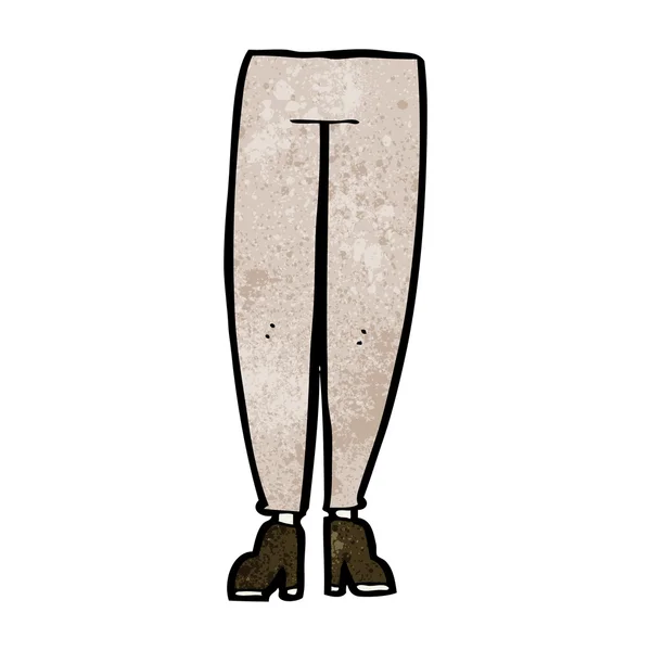 Caricature femme jambes — 스톡 벡터