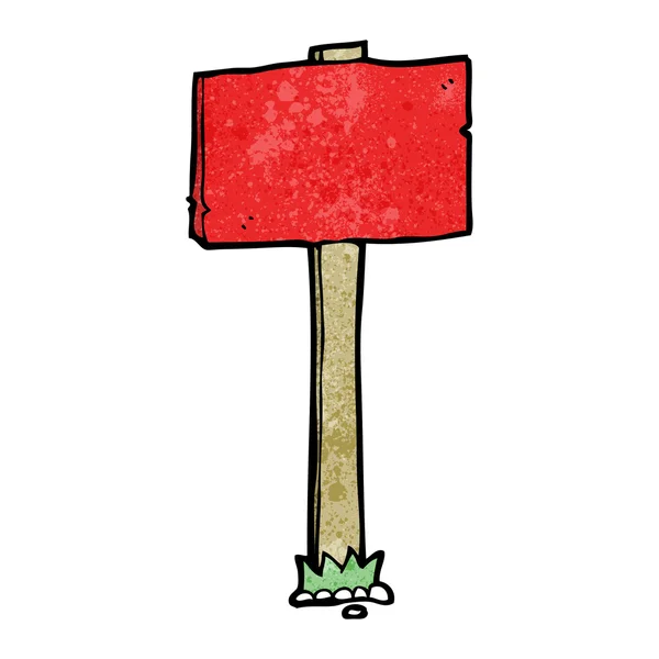 Cartoon signpost — Stock Vector