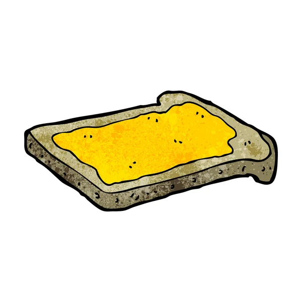 Dibujos animados miel en tostadas — Vector de stock