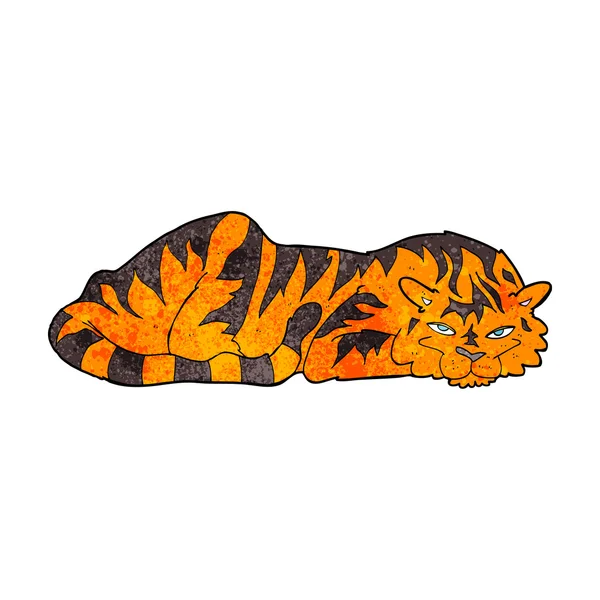 Cartoon resting tiger — Stock Vector