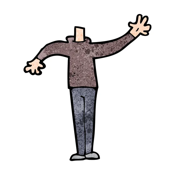 Cartoon male gesturing body — Stock Vector