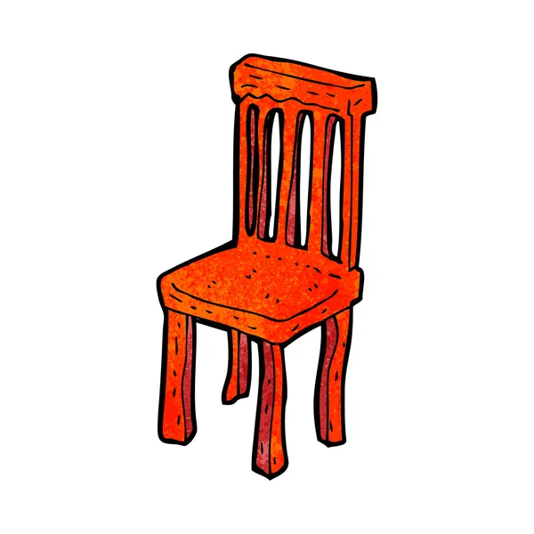 Karikatür eski ahşap sandalye — Stok Vektör