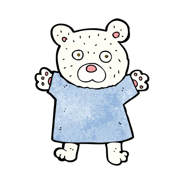 かわいいシロクマを漫画します。 — ストックベクタ