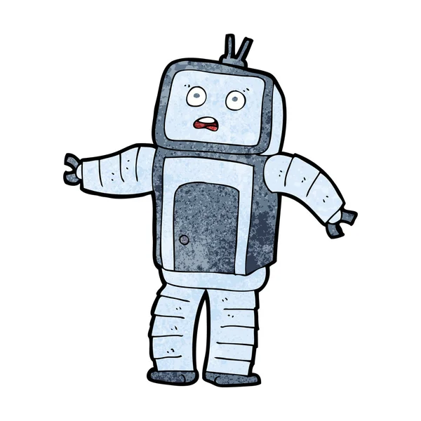 Cartoon grappige robot — Stockvector